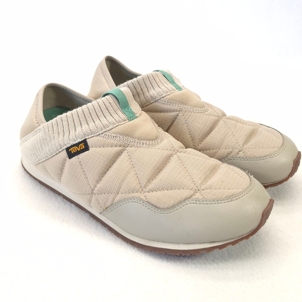 Teva Ember Moc Slippers Tan Size 9 Quilted Camping Lounge